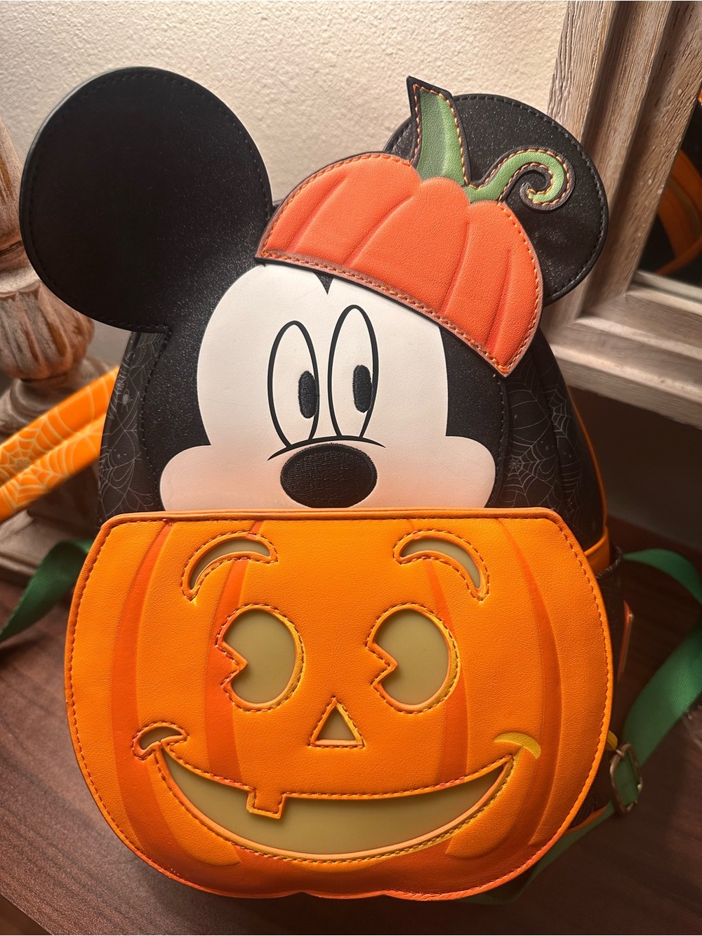 Halloween Mickey Pumpkin backpack - Orange & Black